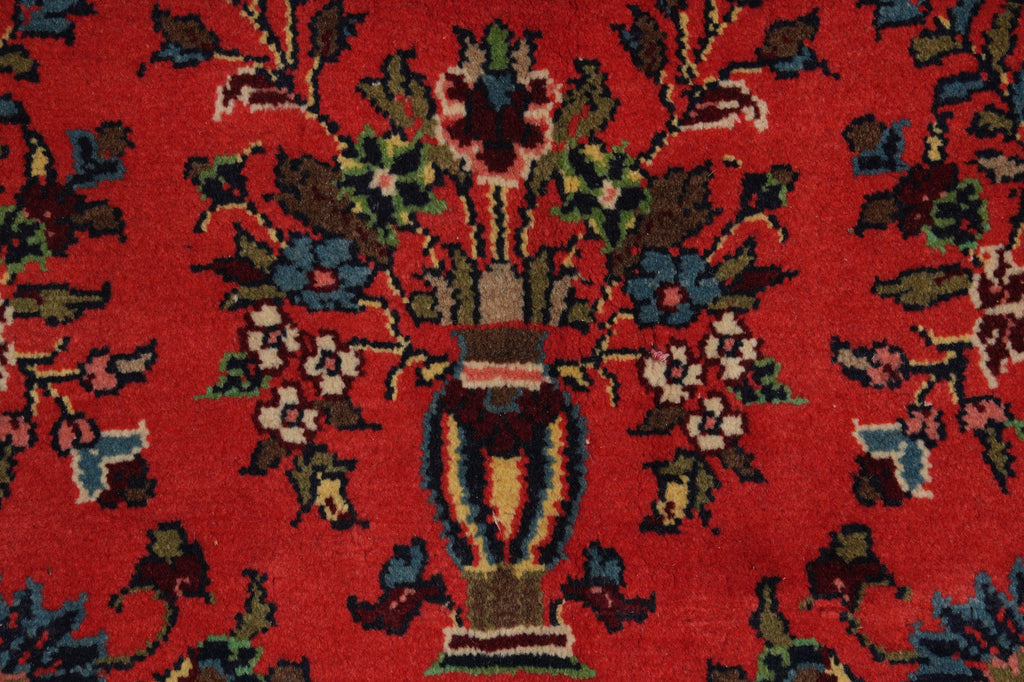 6.7 x 7 Ark Coral Fine Persian Sarouk Rug #B-72436