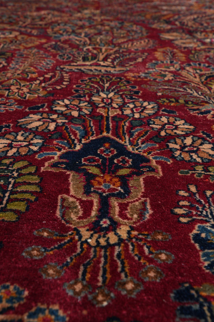 12 x 15 Antique Persian Sarouk Rug 1930's #PIX-416