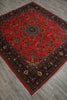 Load image into Gallery viewer, 6.7 x 7 Ark Coral Fine Persian Sarouk Rug #B-72436