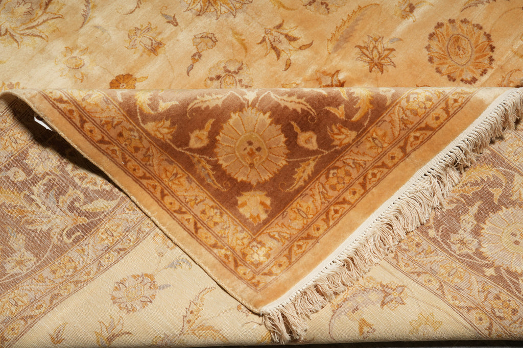 8 x 10 Beige Gold Chobi Peshawar Rug #PIX-19924