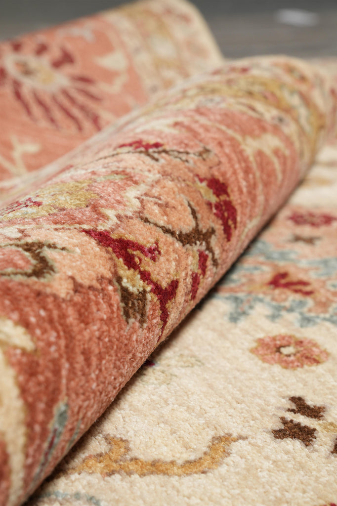 8.10 x 12 Quality Handmade Natural Wool Zigler Carpet #F-4249