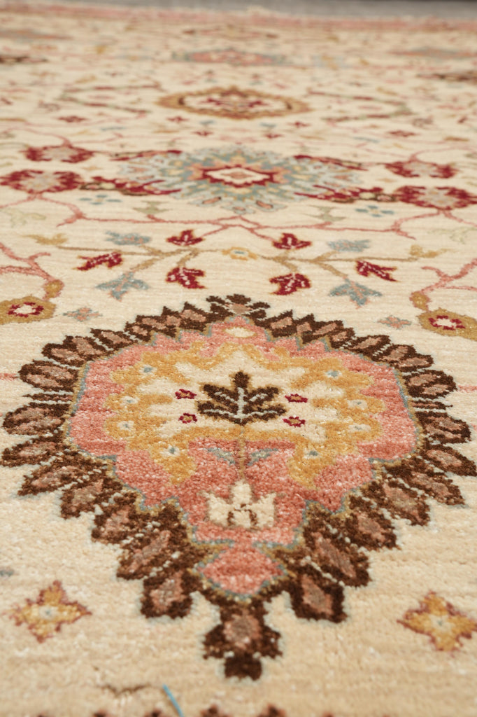 8.10 x 12 Quality Handmade Natural Wool Zigler Carpet #F-4249