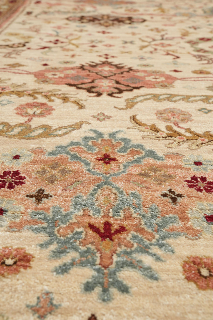 8.10 x 12 Quality Handmade Natural Wool Zigler Carpet #F-4249