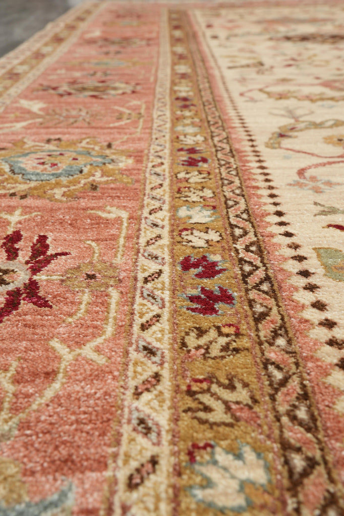 8.10 x 12 Quality Handmade Natural Wool Zigler Carpet #F-4249