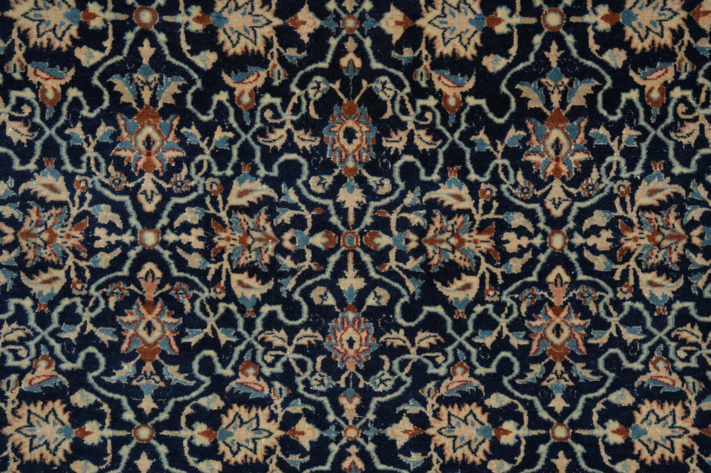 3.7 x 5.5 Fine Authentic Persian Nain Rug 6 LA Wool and Silk 400 KPSI #F-6573