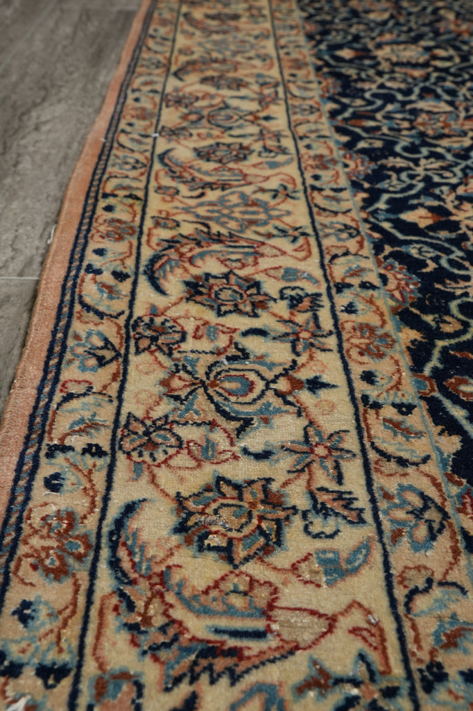 3.7 x 5.5 Fine Authentic Persian Nain Rug 6 LA Wool and Silk 400 KPSI #F-6573