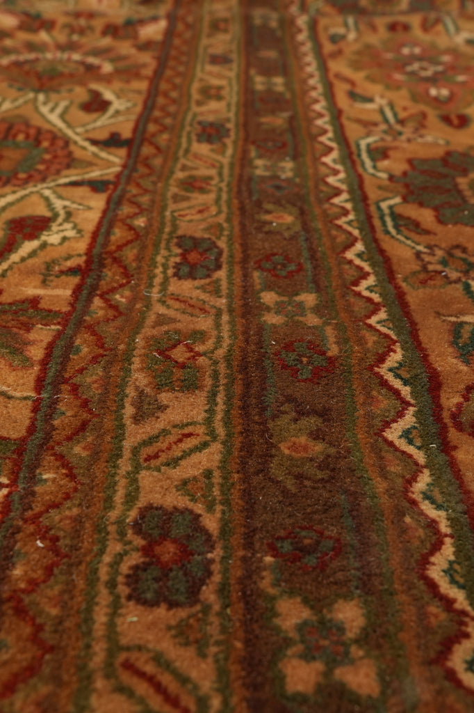 11.8 x 14.6 New Hand-Knotted Jaipur Rug Brown Clearance Sale #B-74975