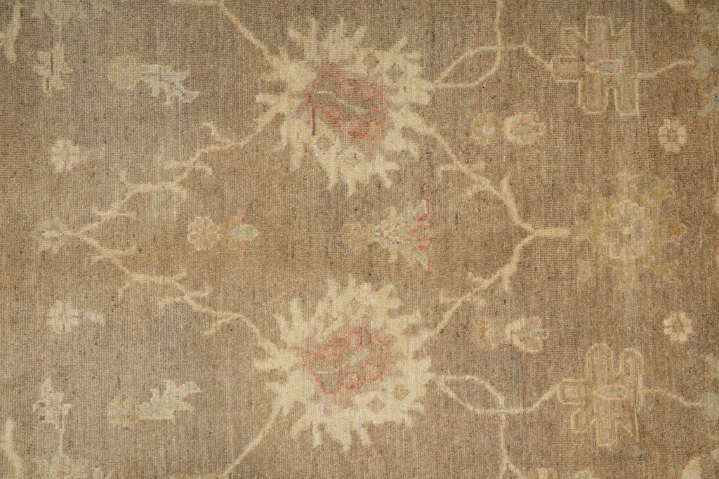 9 x 11.7  Zigler Chobi Peshawar Rug Natural Wool Warm Neutrals #PIX-20279