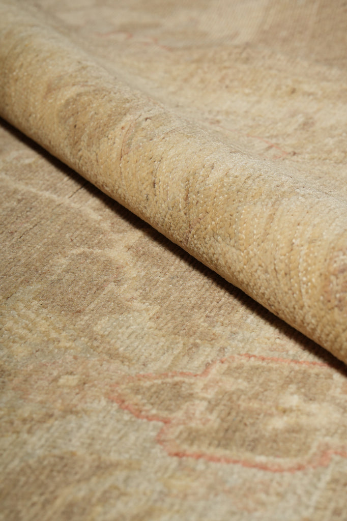 9 x 11.7  Zigler Chobi Peshawar Rug Natural Wool Warm Neutrals #PIX-20279