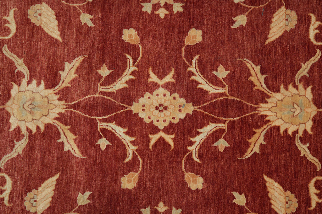 8 x 21.9 Red Chobi Peshawar Rug #PIX-6767