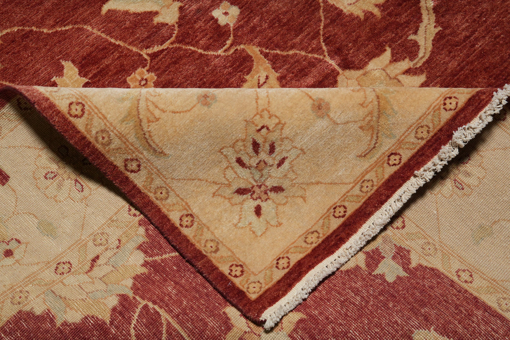 8 x 21.9 Red Chobi Peshawar Rug #PIX-6767