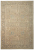 Load image into Gallery viewer, Beige area rug with intricate patterns on a plain background