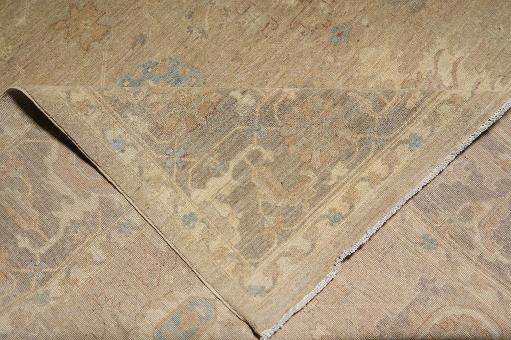 Close-up of a textured beige and brown patterned surface