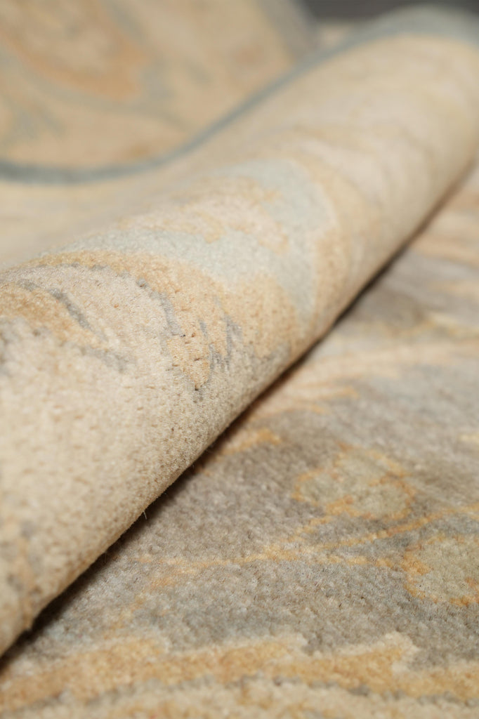 9 x 11.7 Sage green Chobi Peshawar Rug #F-4251