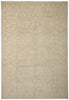 Load image into Gallery viewer, Beige area rug with intricate patterns on a plain background