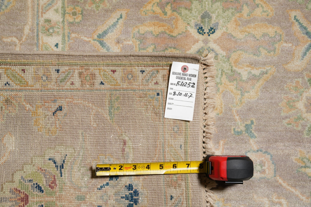 8.10 x 11.7 Quality Zigler Natural Wool Chobi Rug Gray #F-4252