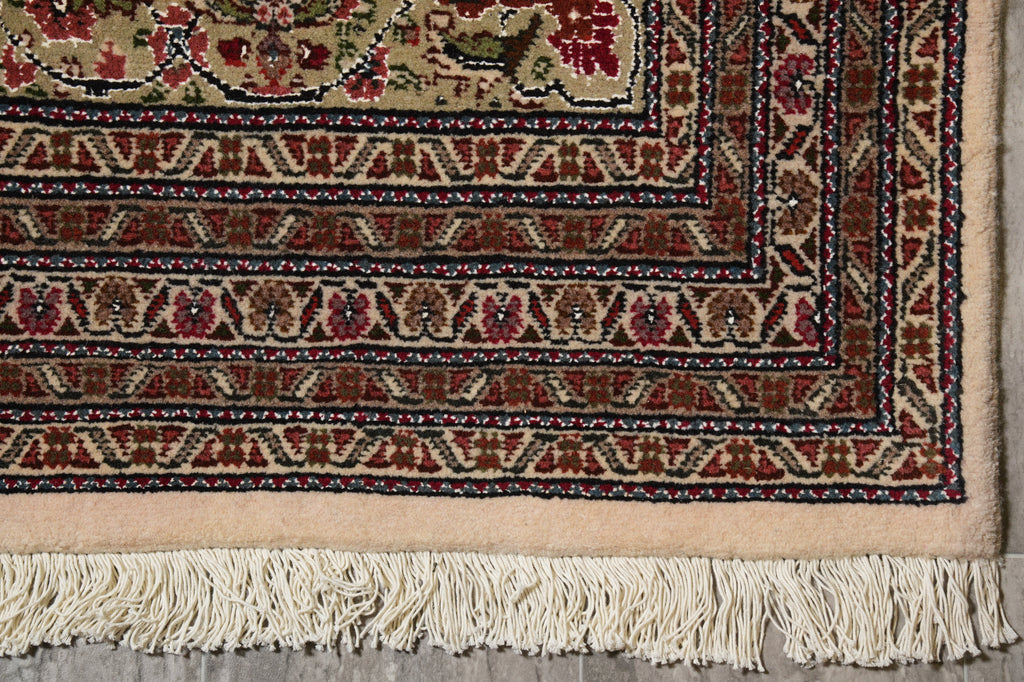 11.4 x 16.3 Authentic Persian Tabriz Mahi Rug Copper Color #PIX-777