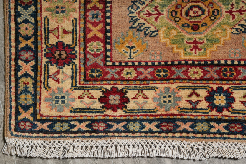 7.6 Short Runner Afghan Handmade Rug #F-3273
