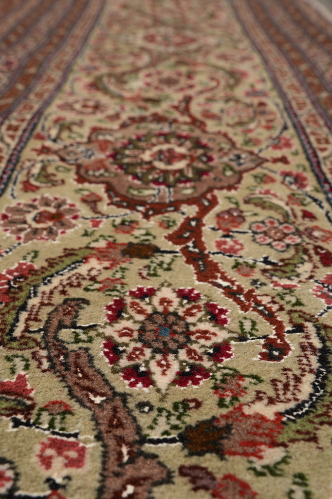 11.4 x 16.3 Authentic Persian Tabriz Mahi Rug Copper Color #PIX-777
