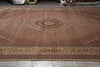 Load image into Gallery viewer, 11.4 x 16.3 Authentic Persian Tabriz Mahi Rug Copper Color
