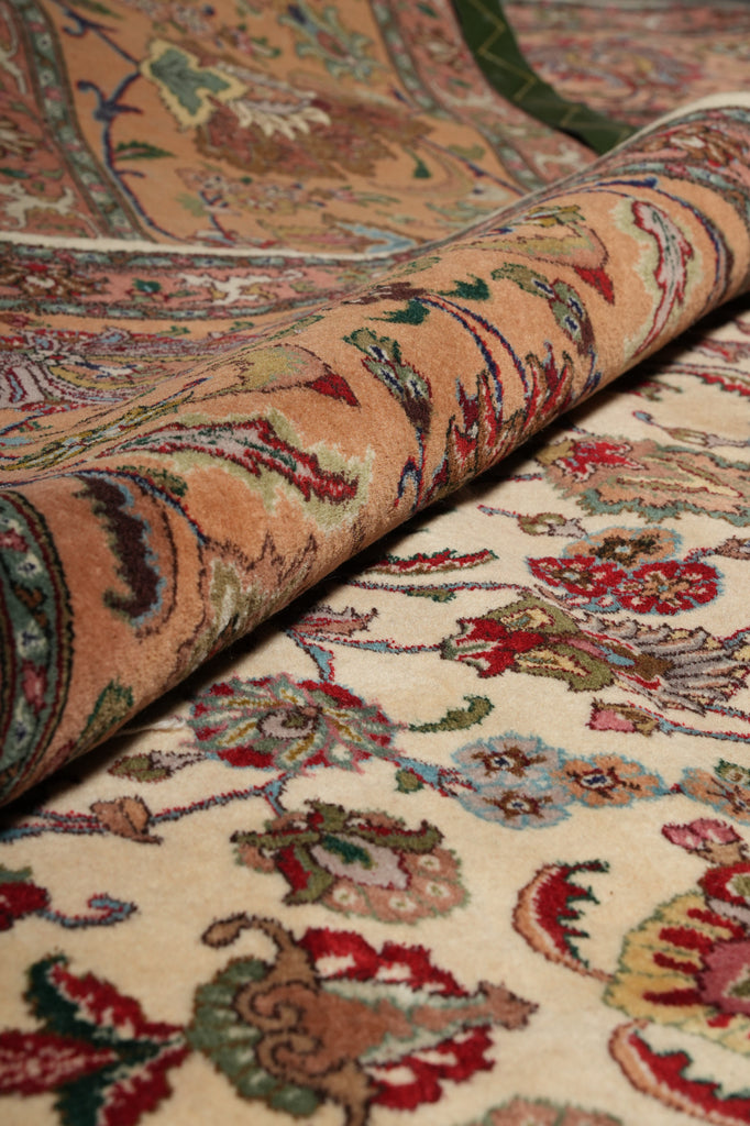 11 x 19 Authentic Fine Persian Tabriz Rug 400 KPSI Pre Revolution Large Quality #16248