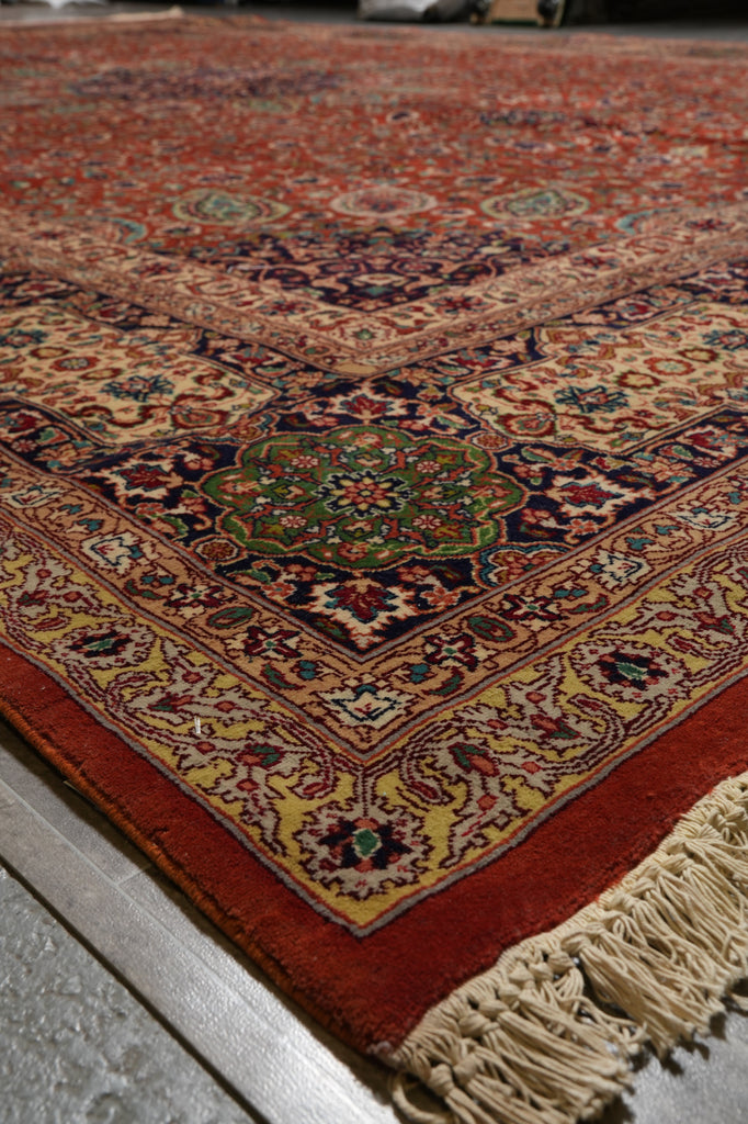 11.6 x 16 Authentic Persian Sheikh Safi Tabriz Rug High End Quality 400 Kpsi Wool and Silk #PIX-15345