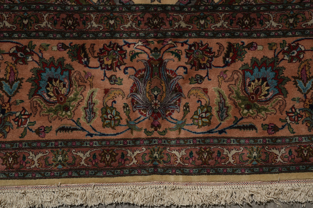 11 x 19 Authentic Fine Persian Tabriz Rug 400 KPSI Pre Revolution Large Quality #16248