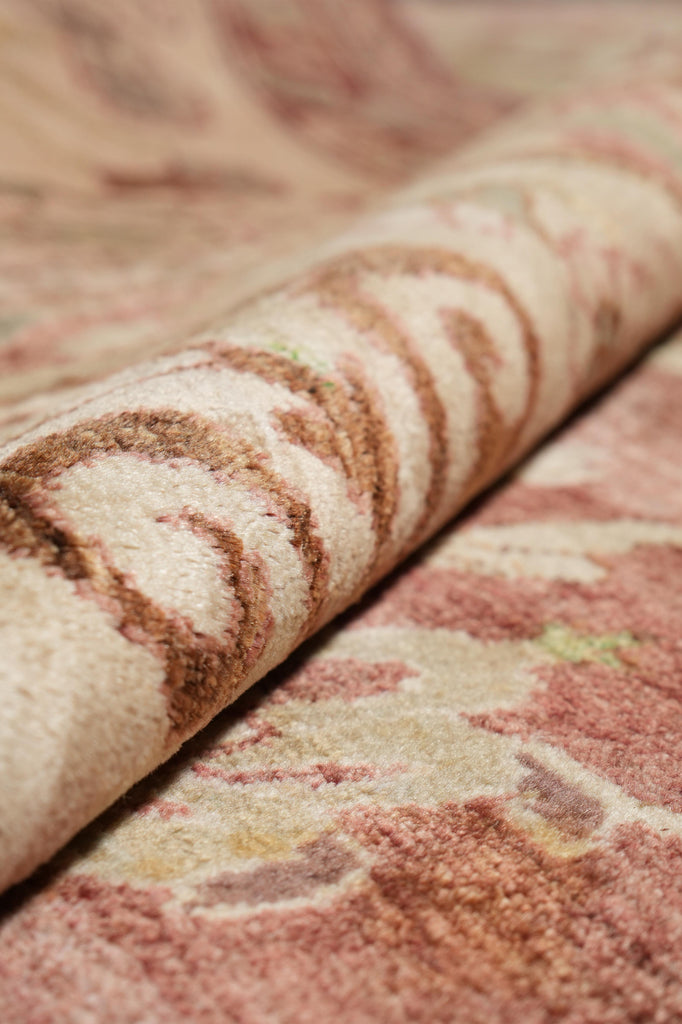 9.5 x 12.8 Quality Oushak Rug Fine Ghazni Wool Rust Crown #F-4253