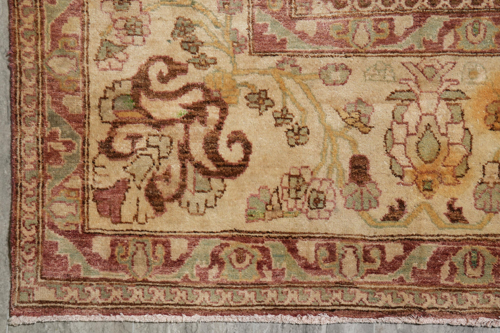 9.5 x 12.8 Quality Oushak Rug Fine Ghazni Wool Rust Crown #F-4253