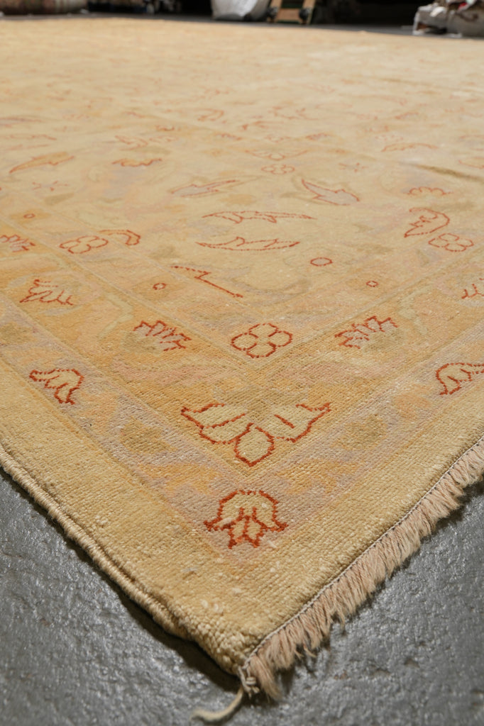 12 x 17.9 Beige Gold Chobi Peshawar Rug Sale #B-701566