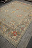 Load image into Gallery viewer, 10 x 13.6 Beautiful Quality Natural Wool Oushak Rug Neutrals Light Green #PK-282