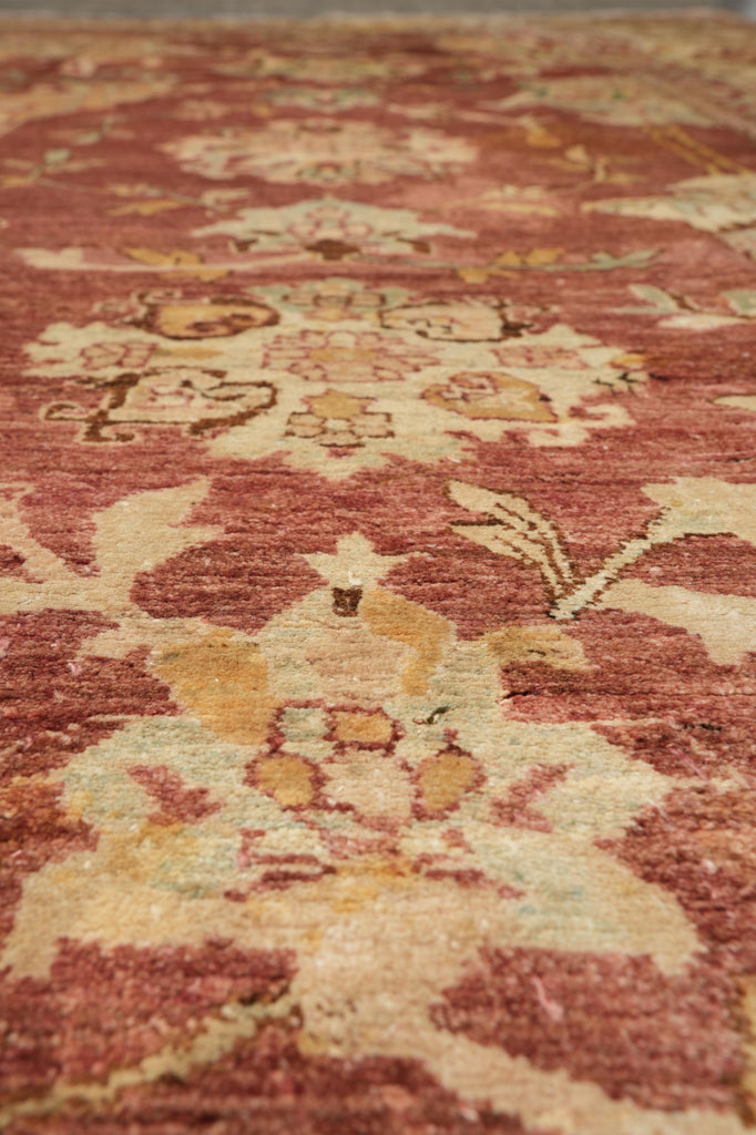 9.5 x 12.8 Quality Oushak Rug Fine Ghazni Wool Rust Crown #F-4253