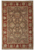 Load image into Gallery viewer, Decorative rug with intricate patterns in red and beige colors