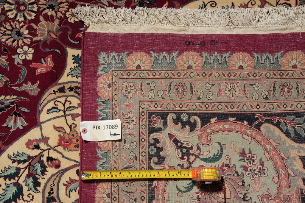 12 x 18 Finer Weave Handmade Kashan Rug #PIX-17089