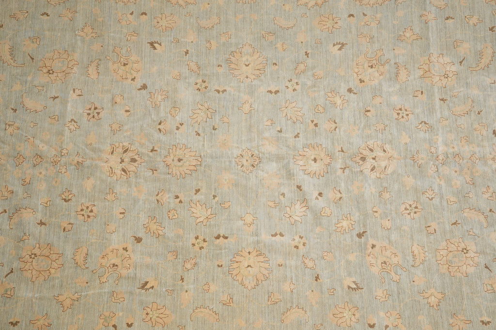 12 x 17.9 Light Blue Chobi Peshawar Quality Rug #B-77491