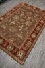 Load image into Gallery viewer, 6 x 9  New Hand-Knotted India Wool Rug Brown Rust #B-73646