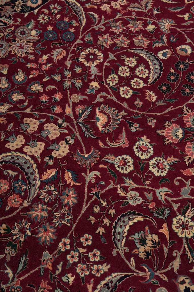 12 x 18 Finer Weave Handmade Kashan Rug #PIX-17089