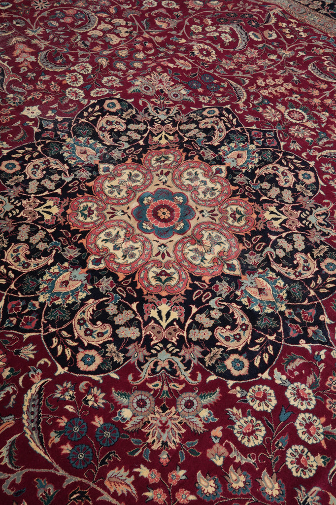 12 x 18 Finer Weave Handmade Kashan Rug #PIX-17089