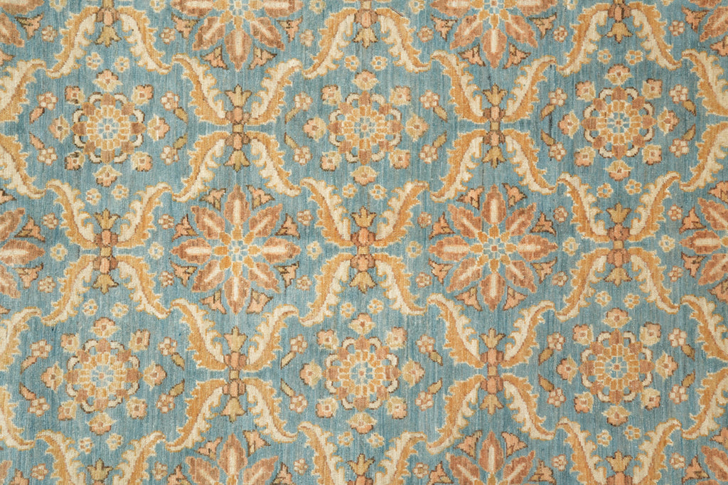 9.1 x 11.6 Aqua Blue Zigler Chobi Handmade Peshawar Carpet #F-4254