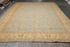 Load image into Gallery viewer, 12 x 17.9 Light Blue Chobi Peshawar Quality Rug #B-77491
