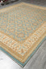 Load image into Gallery viewer, 9.1 x 11.6 Aqua Blue Zigler Chobi Handmade Peshawar Carpet #F-4254