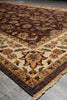 Load image into Gallery viewer, 6 x 9 Zigler Chobi Peshawar Hand-Knotted Rug Brown Ivory Green #B-73604