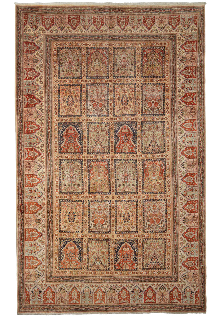 9.8 x 16 Authentic Persian Wool Tabriz Garden Rug #B-80571