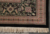 Load image into Gallery viewer, 12.5 x 19 Hand-Knotted Quality Wool and Silk Tabriz Mahi Rug Black #B-78935