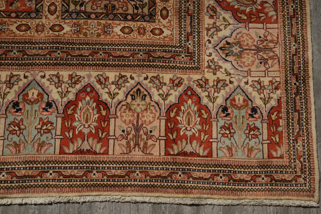 9.8 x 16 Authentic Persian Wool Tabriz Garden Rug #B-80571