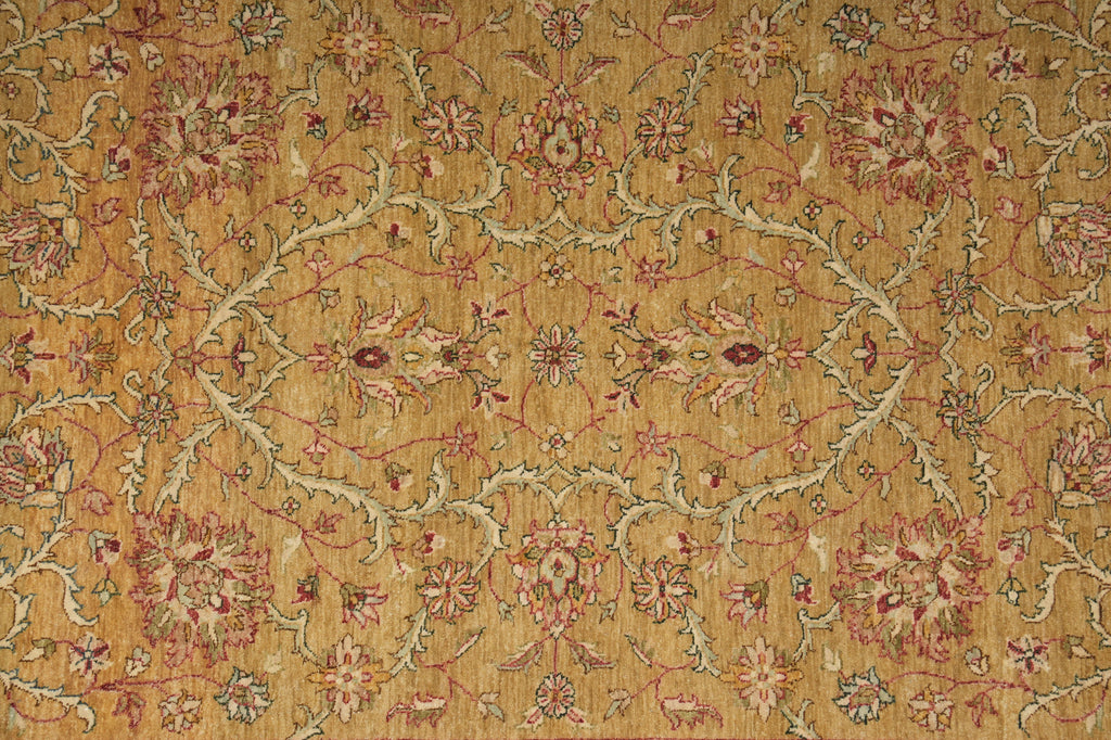 6 x 9 New Zigler Chobi Peshawar Rug Gold Rust Imported Pakistan #B-73621