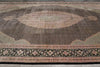 Load image into Gallery viewer, 12.5 x 19 Hand-Knotted Quality Wool and Silk Tabriz Mahi Rug Black #B-78935