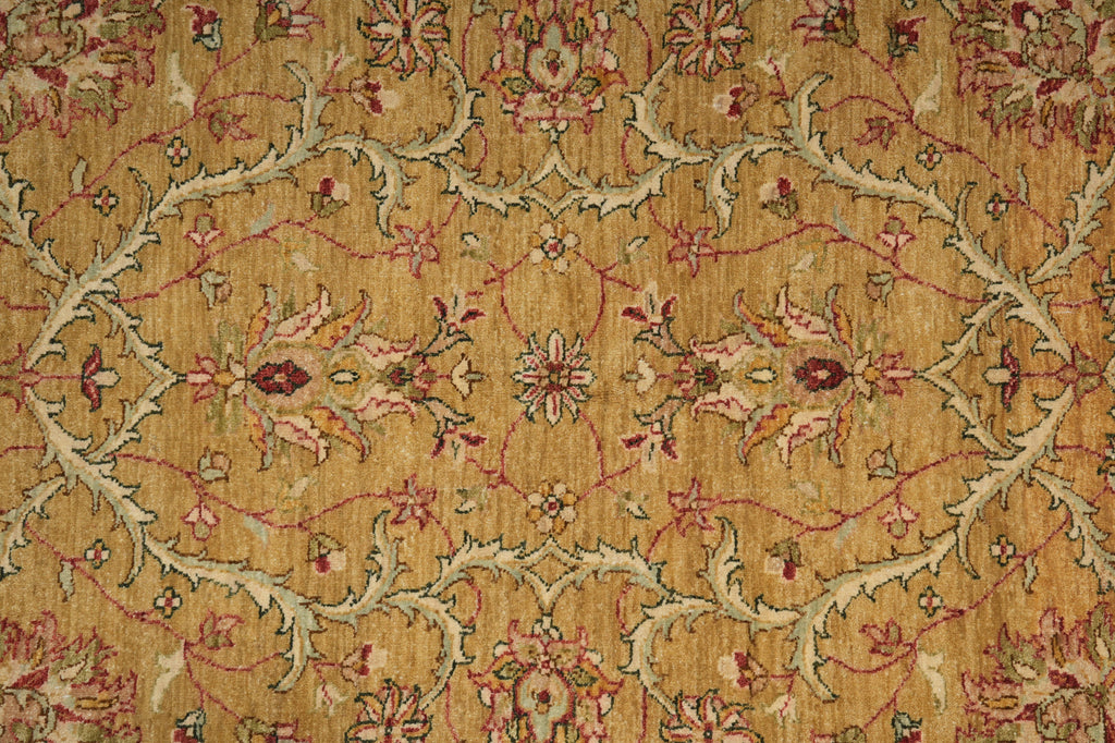 6 x 9 New Zigler Chobi Peshawar Rug Gold Rust Imported Pakistan #B-73621