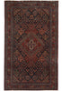 Load image into Gallery viewer, 4.3 x 6.9 Authnetic Antique Persian Keshan Debir Rug 1930's Iran 