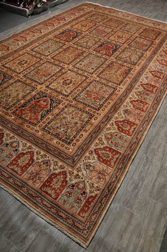 9.8 x 16 Authentic Persian Wool Tabriz Garden Rug #B-80571